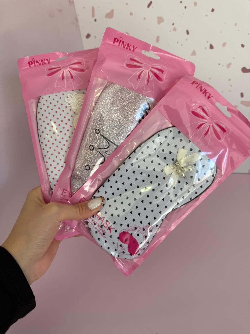 Antifaz con gel Pinky