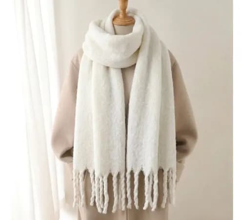 Bufandón blanco