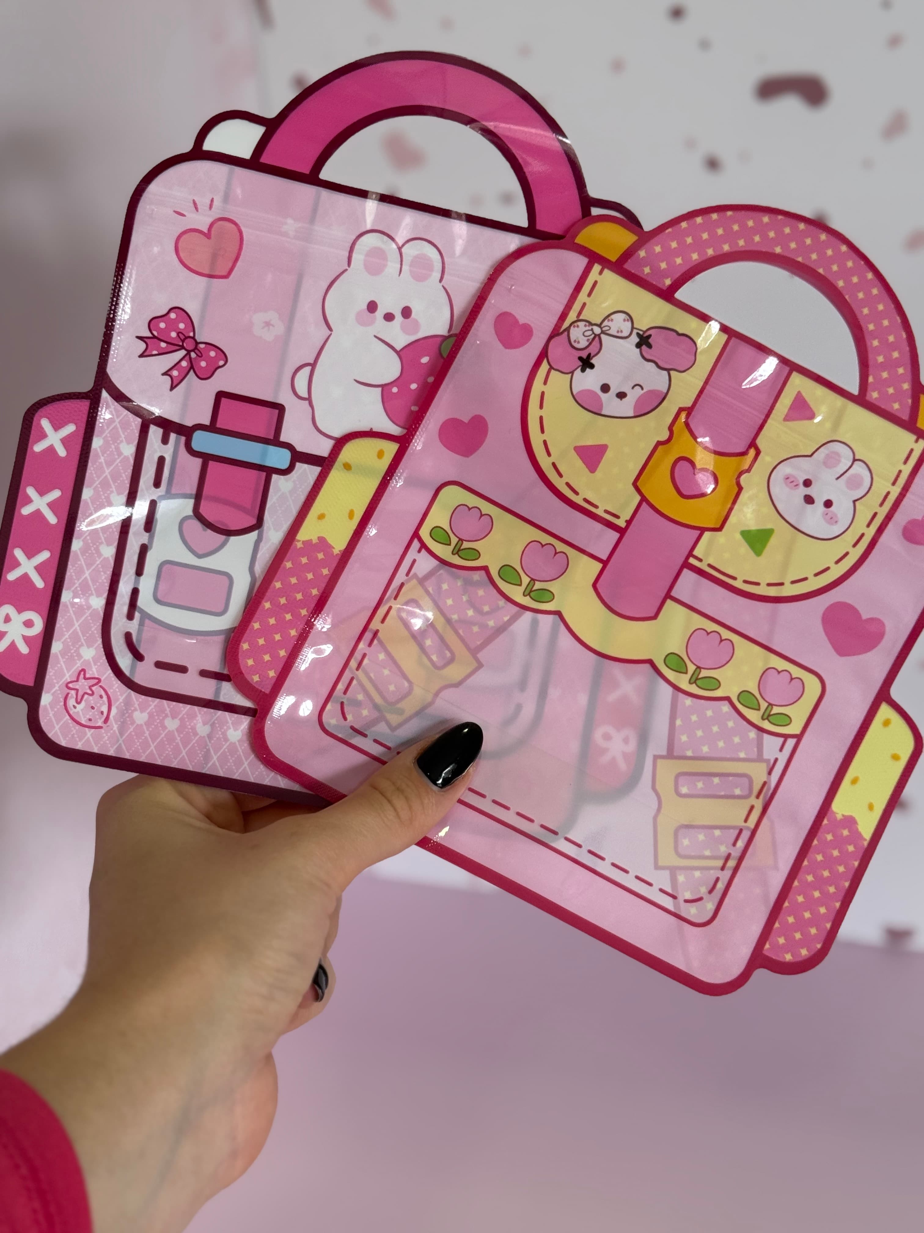 Bolsa ziploc mochilita kawaii