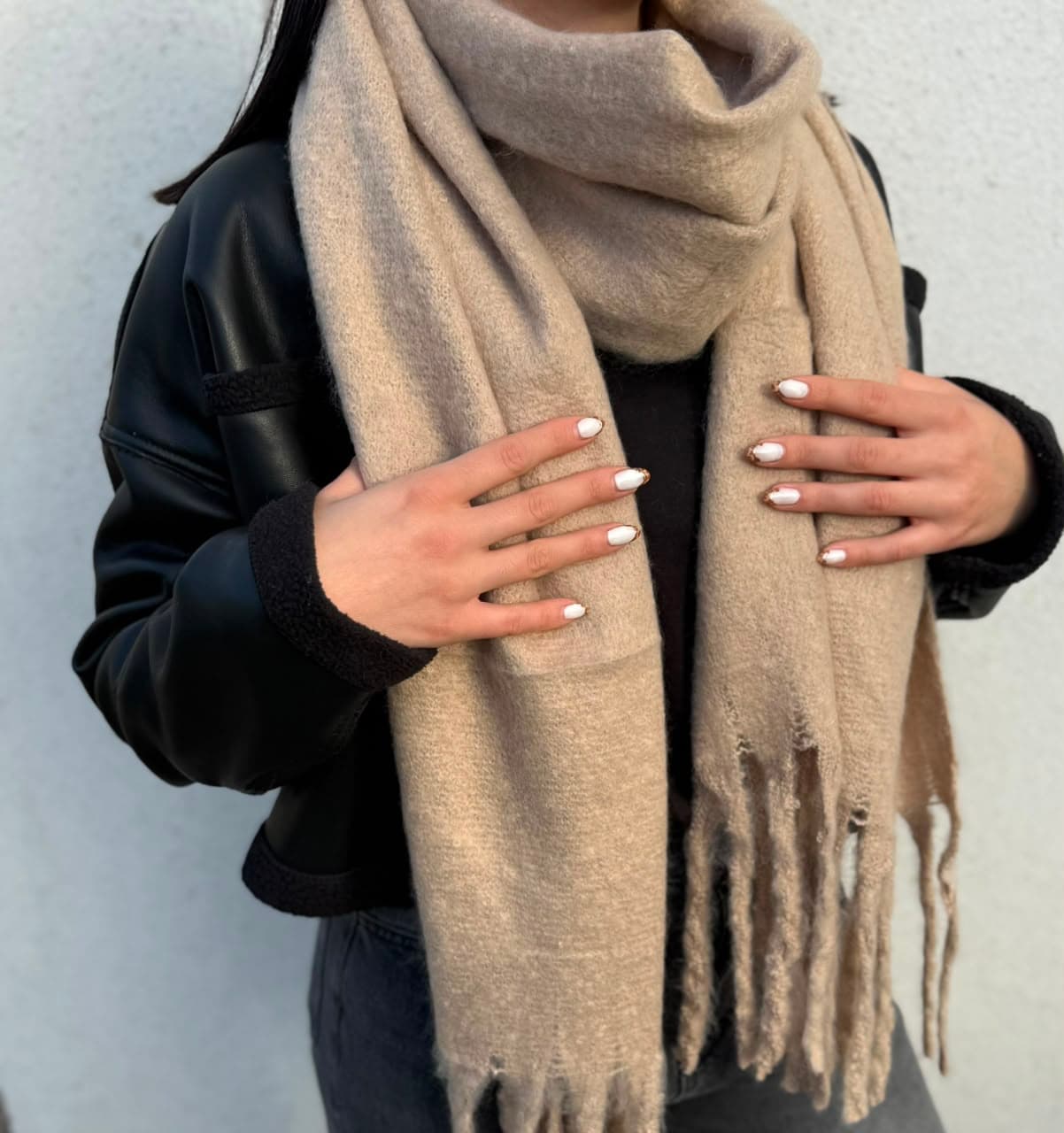 Bufandón Beige