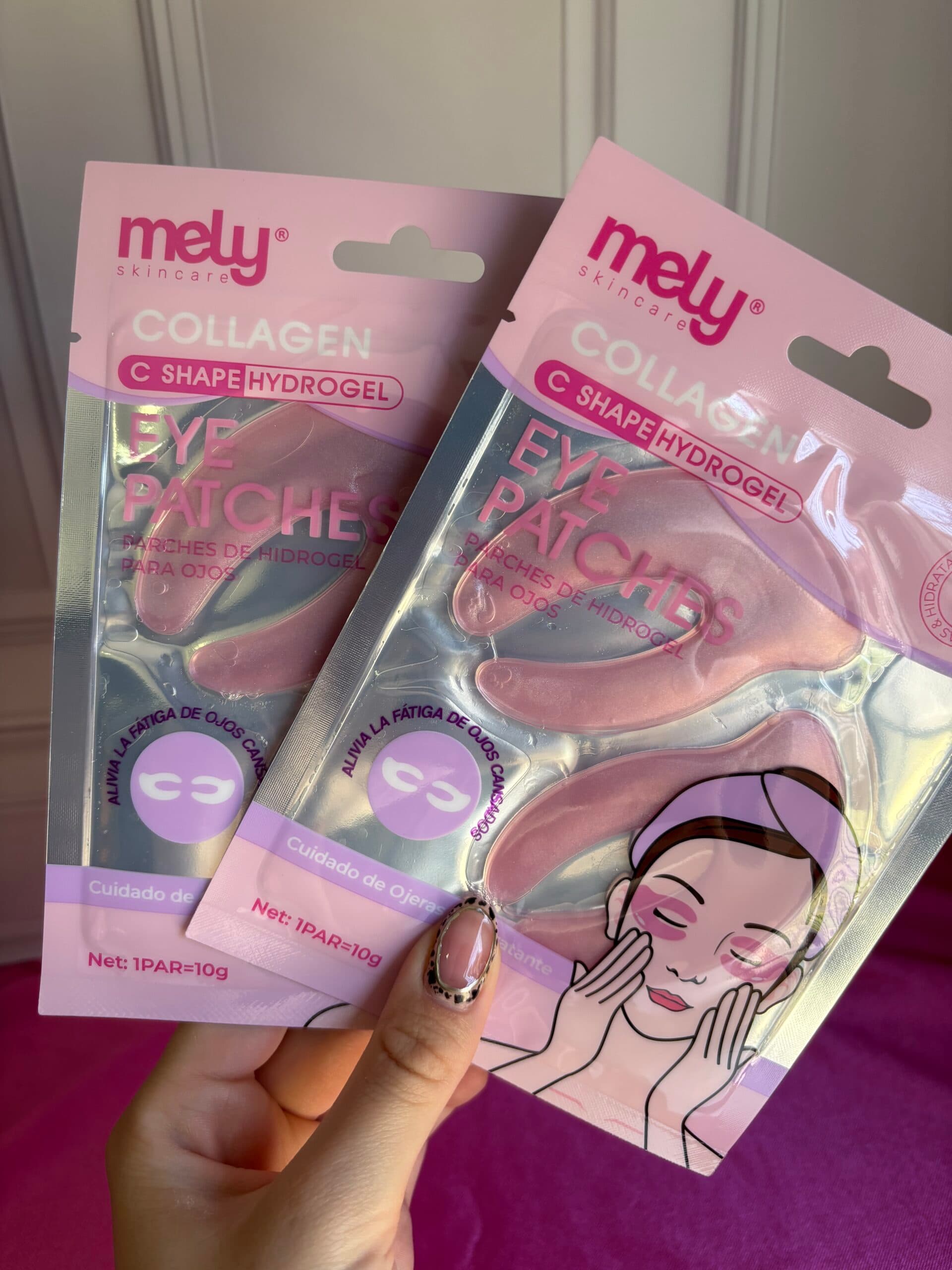 Parches de hidrogel con colageno Mely