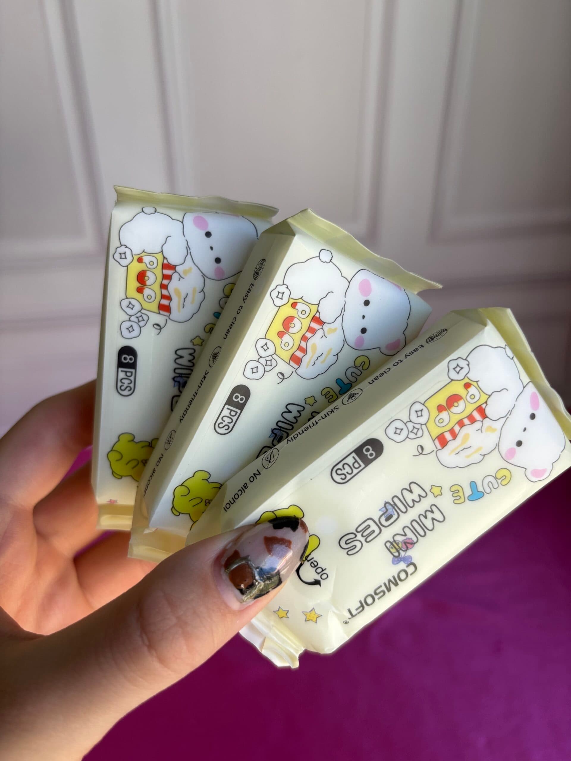 Toallitas húmedas pequeñas