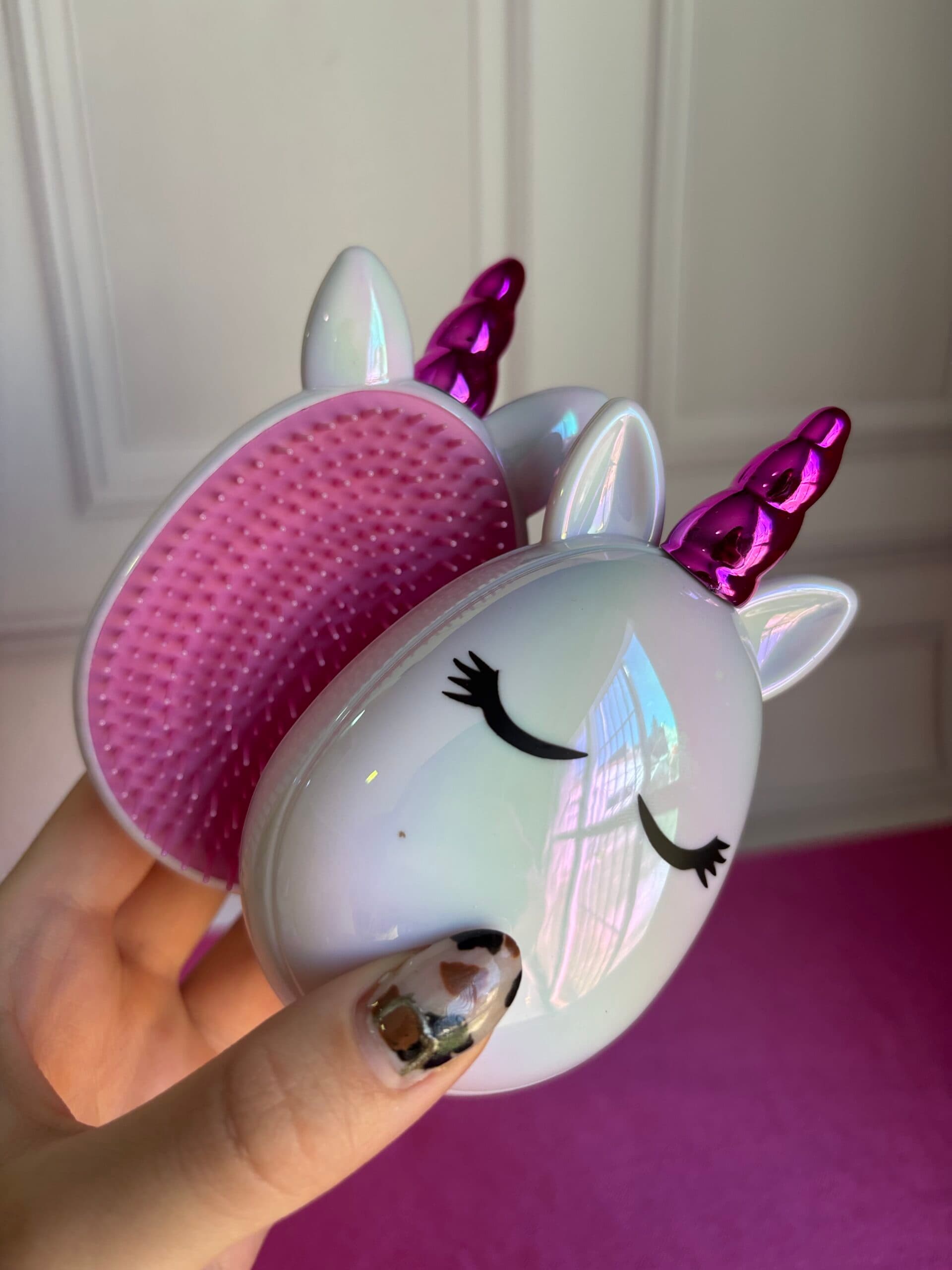 Cepillo anti nudos unicornio