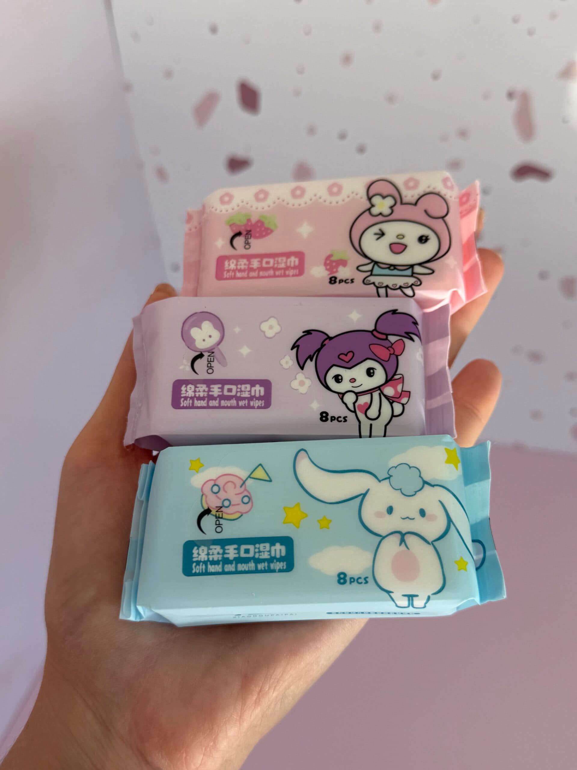 Mini toallitas húmedas