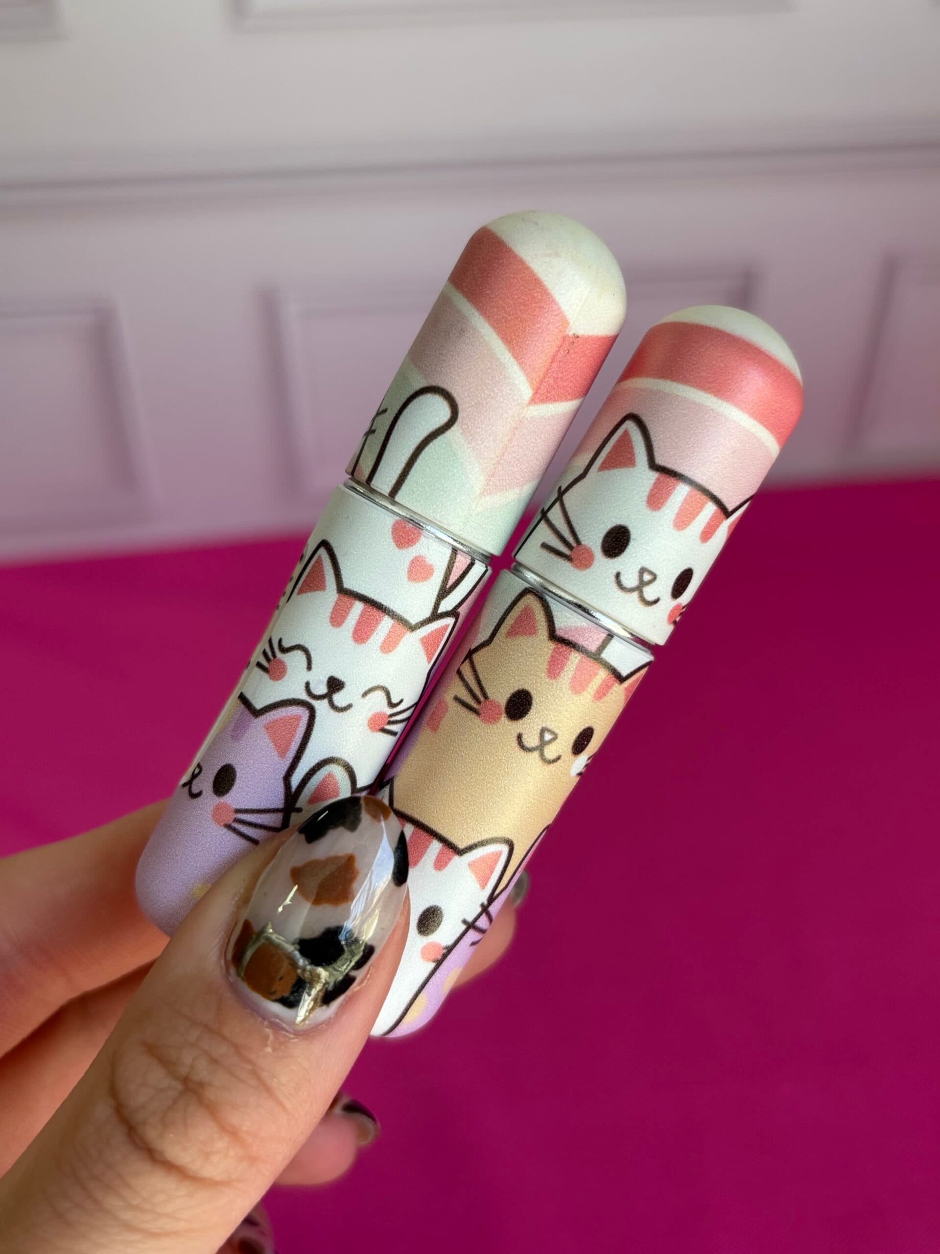 Mini perfumero recargable gatitos