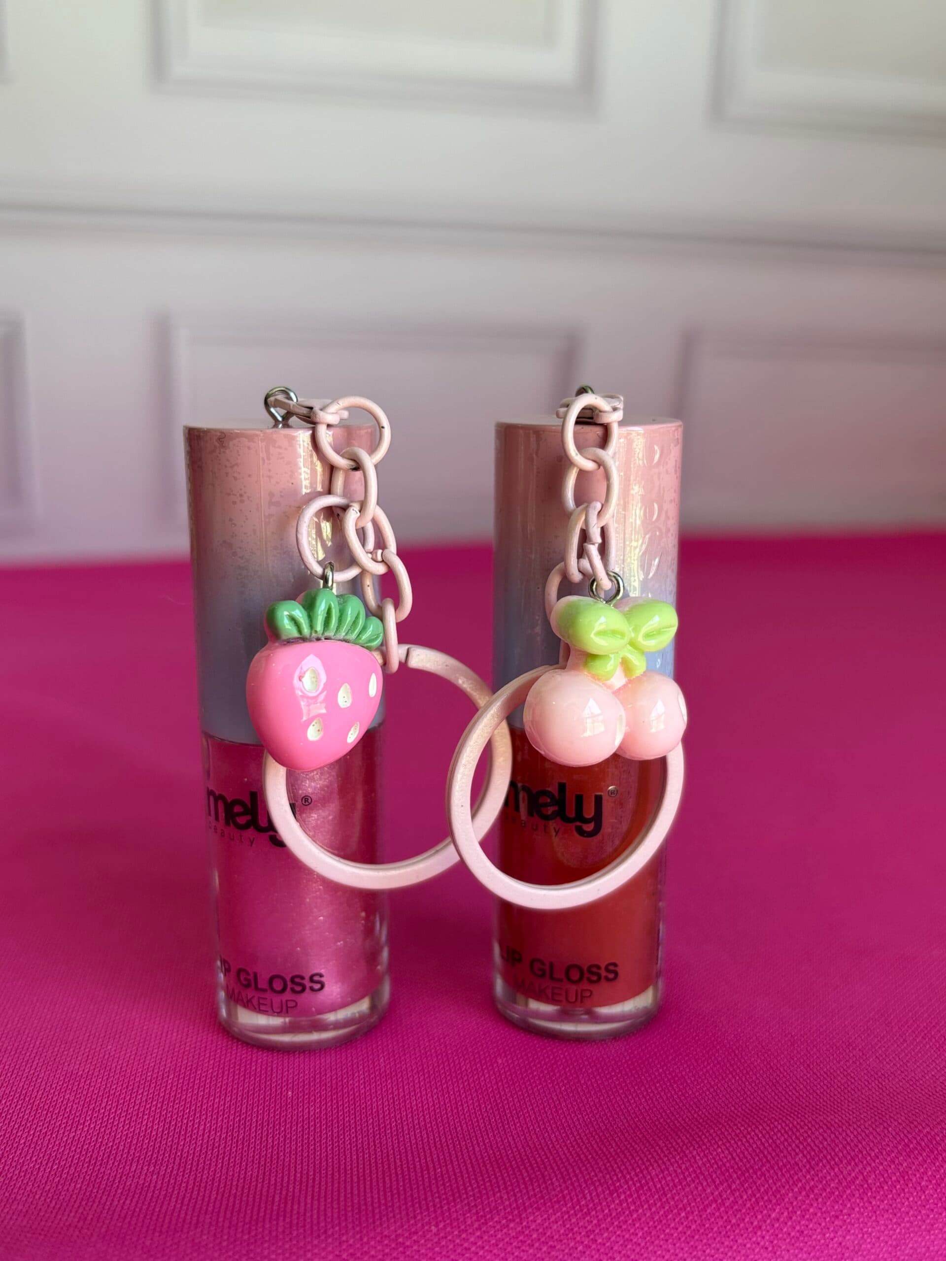 Lip gloss con llavero Mely