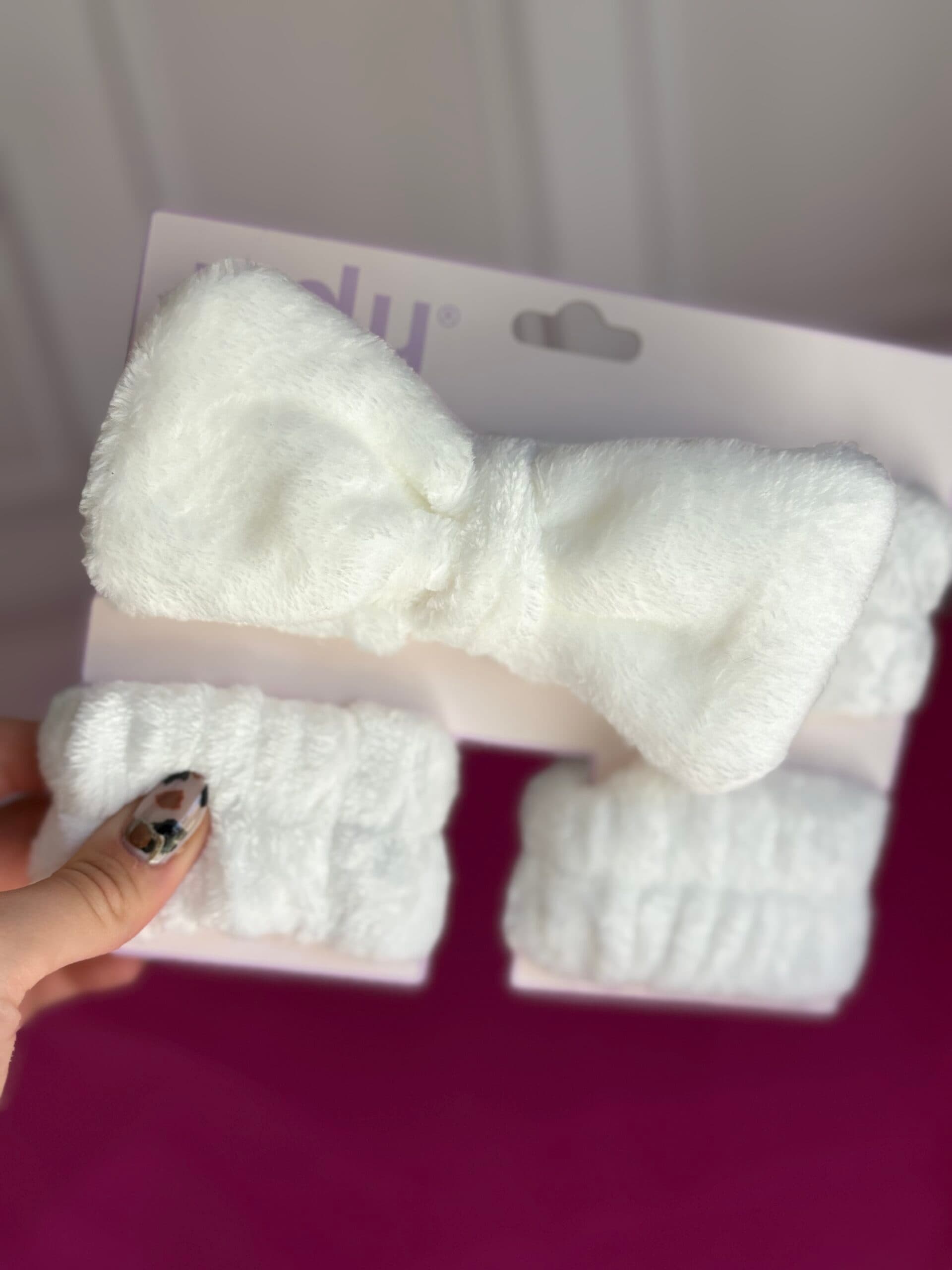 Vincha y muñequera para skin care
