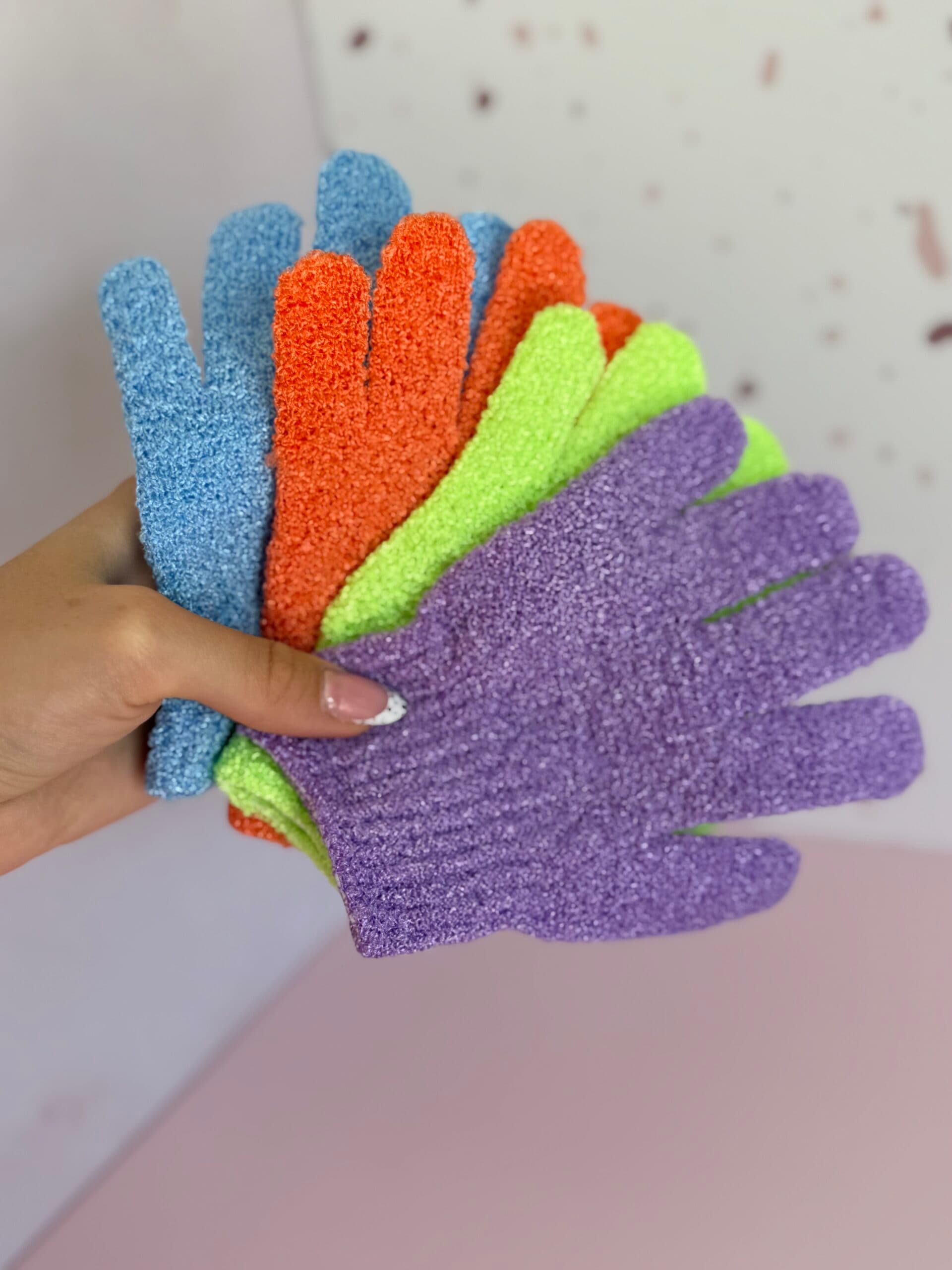 Guantes exfoliantes corporales