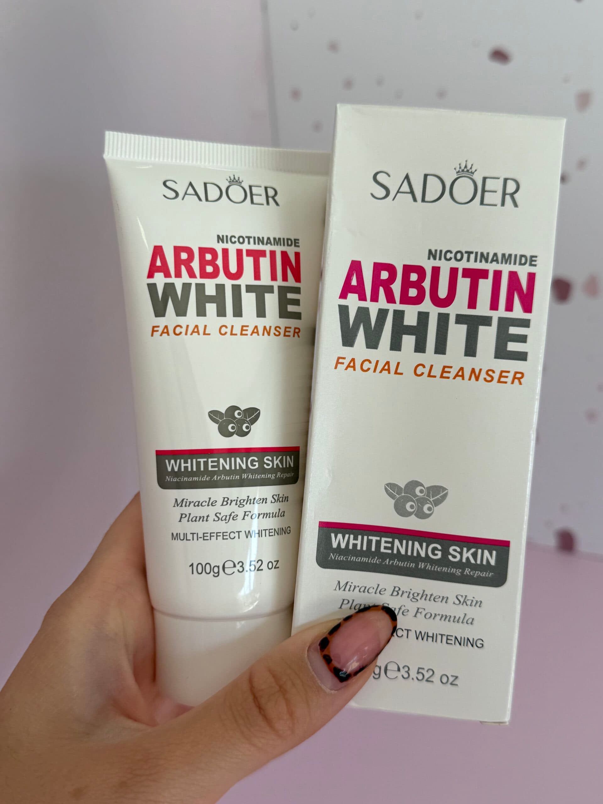 Limpiador facial blanqueador niacinamida y arbutina