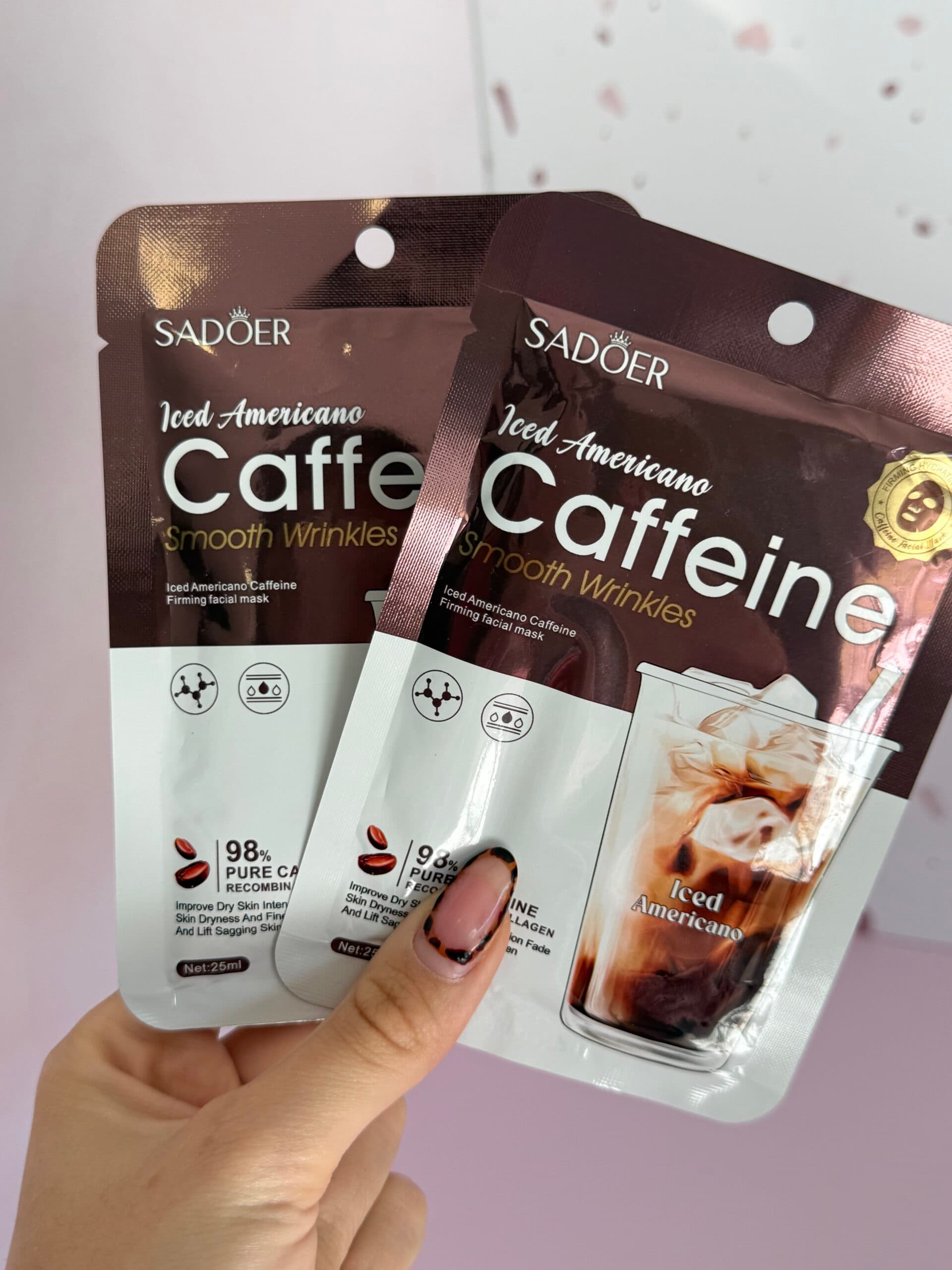Mascarilla facial reafirmante con cafeína SADOER
