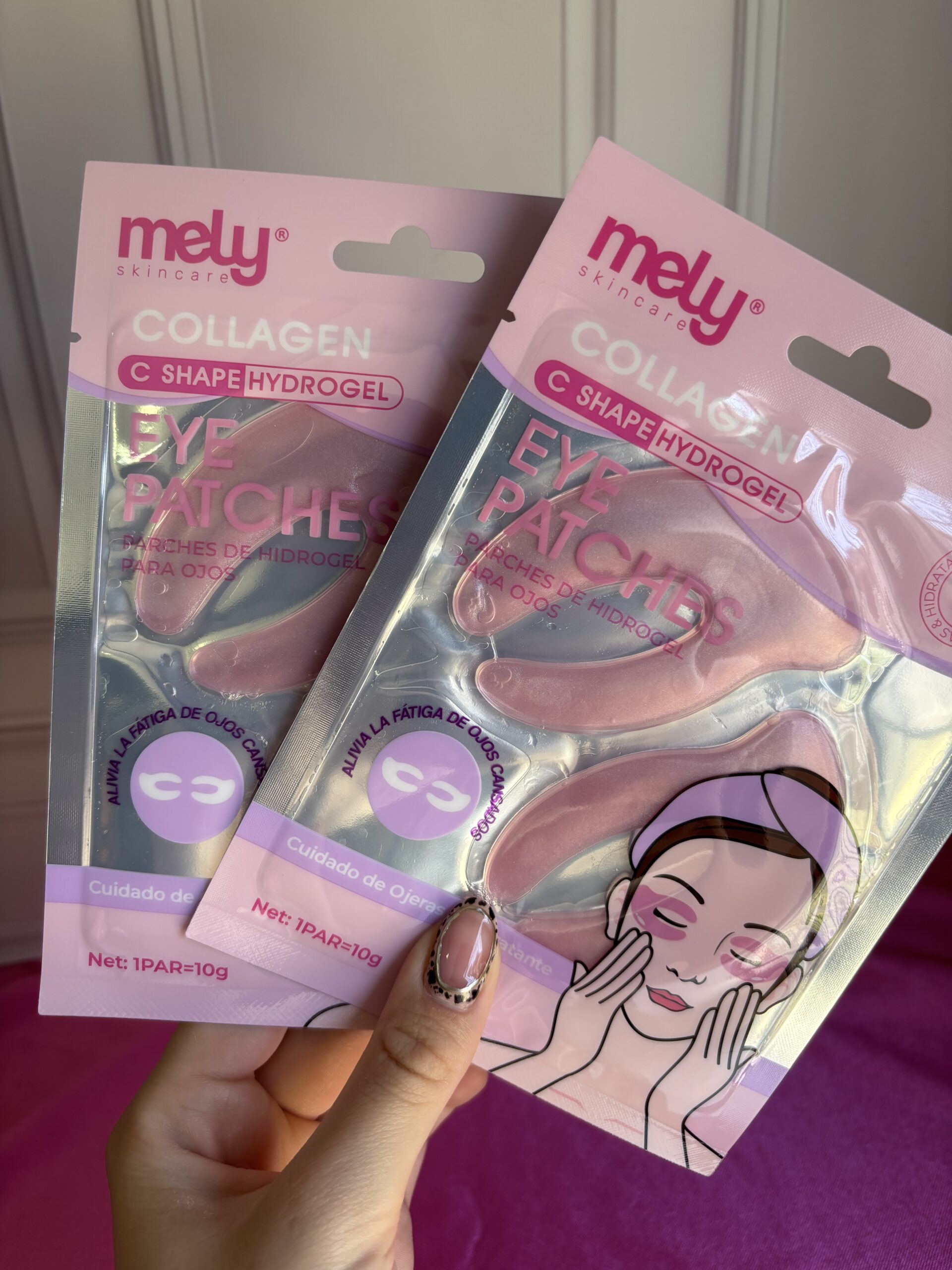 Parches de hidrogel con colageno Mely