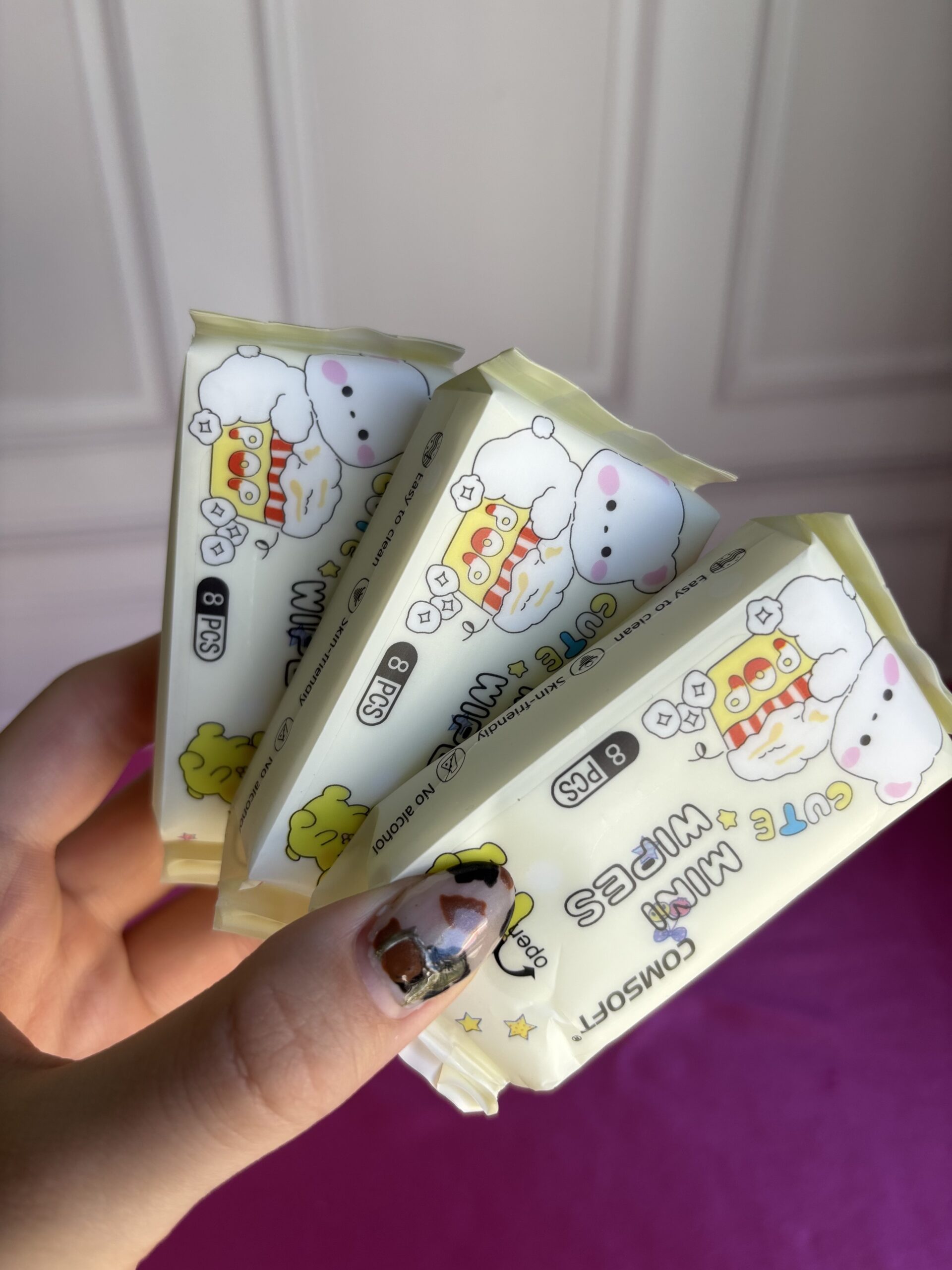 Toallitas húmedas pequeñas