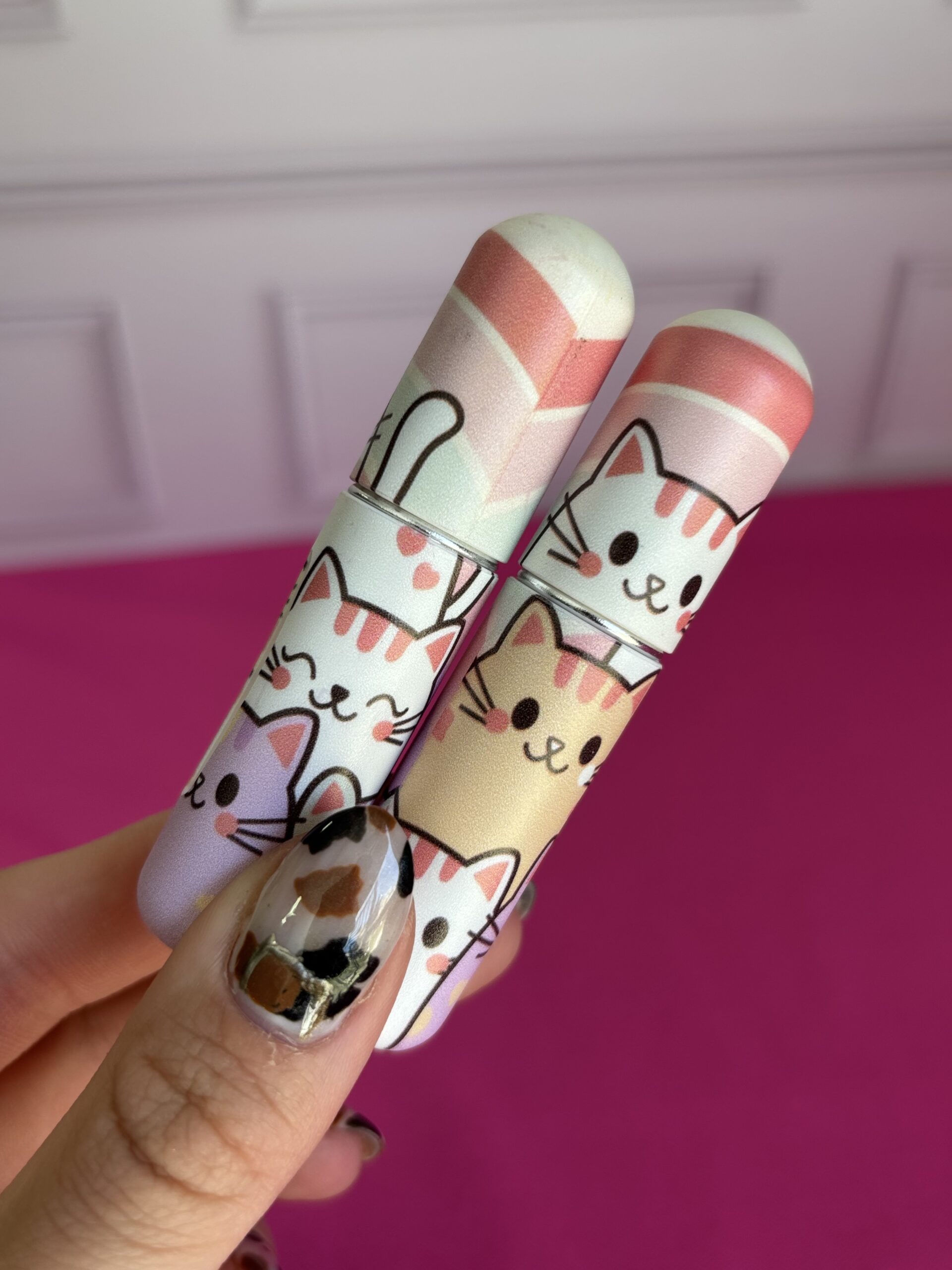 Mini perfumero recargable gatitos